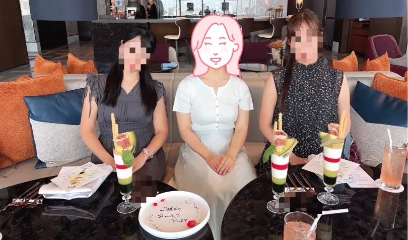 で婚活した30代前半女性の画像