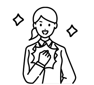 自信があるカウンセラーのイラスト