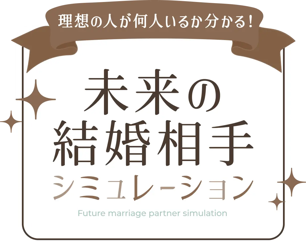 未来の結婚相手シミュレーション