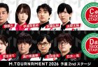 【Mトーナメント2026 予選2nd C卓D卓メンバー】C卓は醍醐大 伊達朱里紗 安藤弘樹 浜野太陽 D卓は高宮まり 瀬戸熊直樹 忍田幸夫 石井一馬 が出場！C卓1回戦までは無料放送！