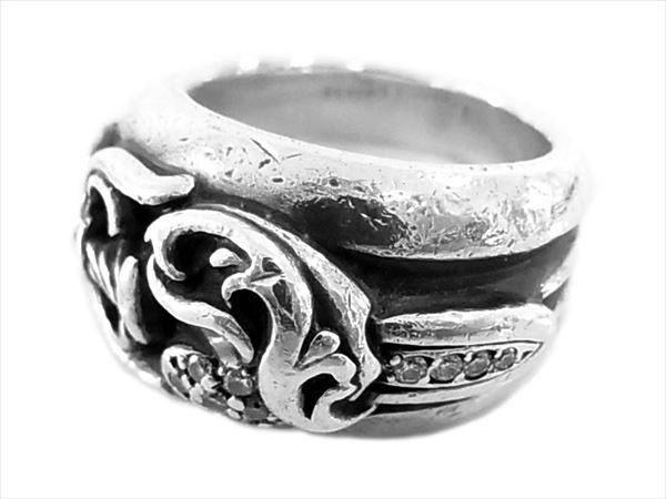 クロムハーツ ダガーハート パヴェダイヤ リング