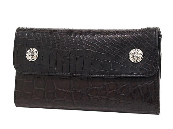 クロムハーツ アリゲータークロスボタンロングウォレット