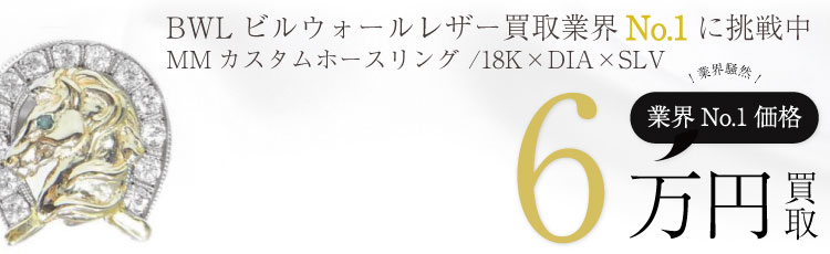 MMホースリング /18K×DIA×STERLING /ホースシュー / Mark Mahoney/カスタム 6万買取