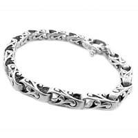 ビルウォールレザー Uジョイント ウェーブ ブレスレット 画像