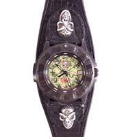 ビルウォールレザー × LUMINOX ルミノックス 限定 カモフラージュ スカル レザー 腕時計 画像