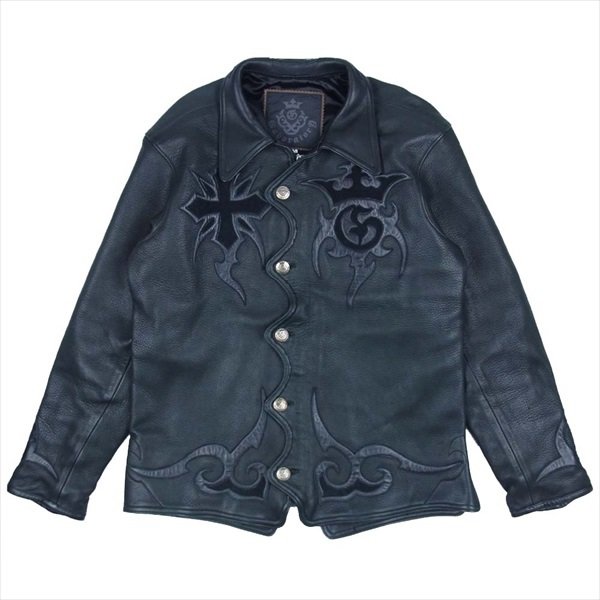 × GABOR ガボールトライバル レザー シャツ ジャケット 画像