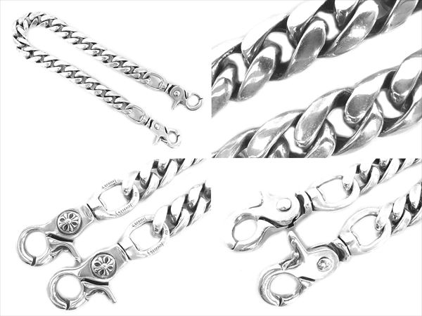 クロムハーツ 2クリップ クラシック ショート ウォレットチェーン