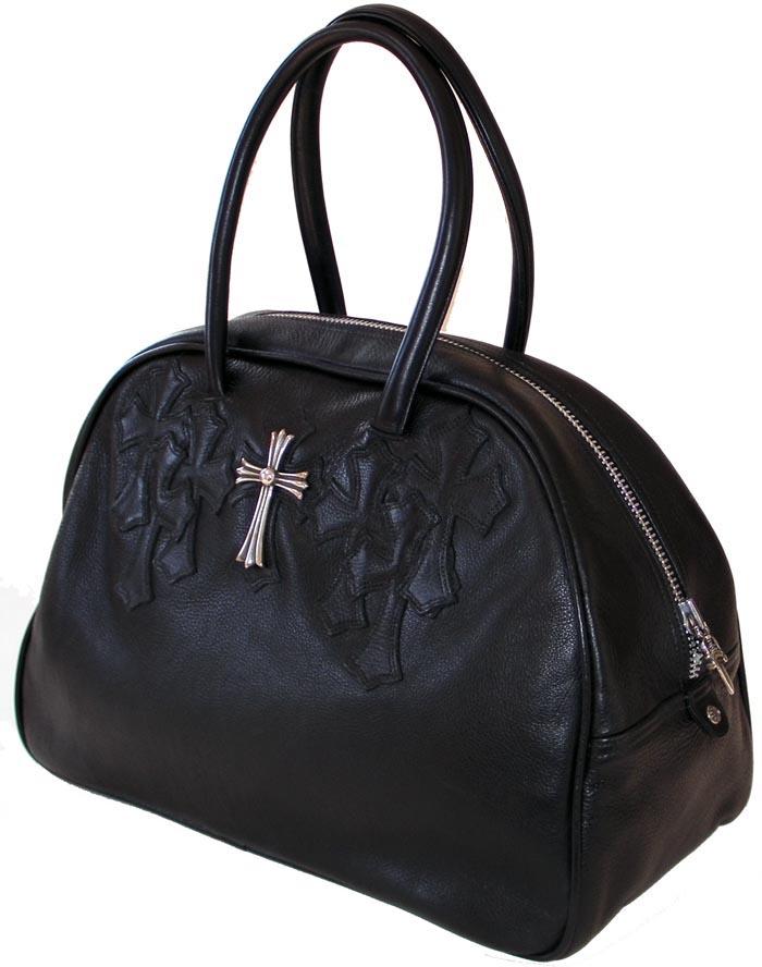 クロムハーツ ジムバッグ ミディアム チャーム付き セメタリークロスパッチ
