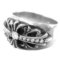 クロムハーツ フローラルクロスリング ダイヤ23  画像