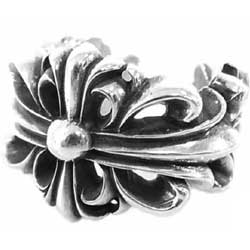 クロムハーツ ダブル フローラルクロス リング ＃23 画像