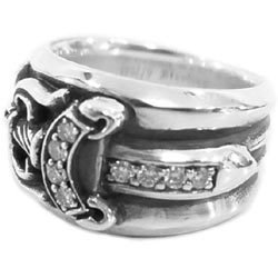 クロムハーツ ダガー パヴェダイヤ リング 14号 画像