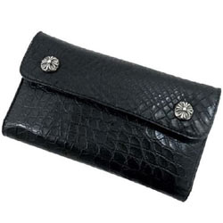 クロムハーツ ウェーブ アリゲーター レザー ウォレット 画像