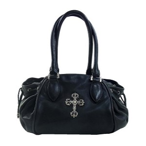 クロムハーツ SQRRY JO FILI SM スクローリー フィリグリークロス ボストン レザー バッグ画像