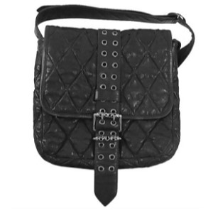 クロムハーツ ジーベンダー セメタリークロスパッチ レザー バッグ画像