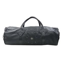 クロムハーツ BSフレア バレルクロス ボールジップ レザー ダッフル ボストンバッグ 画像