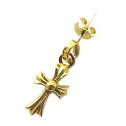 クロムハーツ 22K ベビーファット ピアス ゴールド系 画像