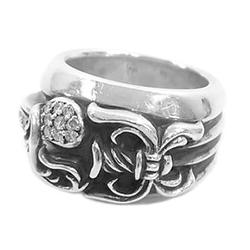 クロムハーツ Dagger Heart ring PAVE DIAMOND 画像