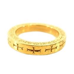 クロムハーツ 3mm SPACER CH FUCK YOU スペーサー リング ゴールド 画像