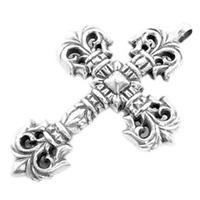 クロムハーツ フィリグリー クロス ラージ ベイル ペンダントトップ シルバー 画像