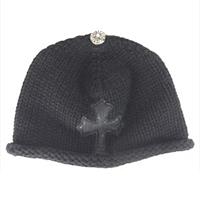 クロムハーツ クロスパッチ カシミヤ クロスボール ニットキャップ 画像