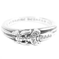 クロムハーツ BABY CLSC DGGR P/DMND ベイビー クラシック ダガー リング パヴェダイヤ シルバー 画像