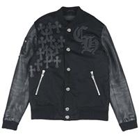 クロムハーツ クロスボタン レターマン スタジャン ジャケット 画像