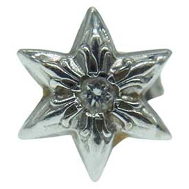 18KWG STAR DMND スター スタッド ピアス ダイヤ 画像