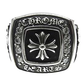 クロムハーツ LRG CHAMPION ラージ チャンピオン PAVE パヴェダイヤ リング 画像