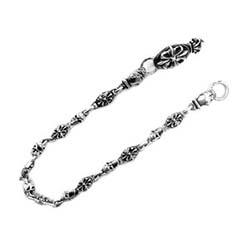 ガボール Crown Cross Oval Keeper 2bull dog Single Skull ウォレットチェーン 画像