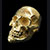 ガボール 10k Gold Half Large Skull Ring[10k-18] 画像