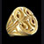 ガボール 10k Gold Sculpted Oval Signet Ring[10k-21] 画像