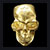 ガボール 10K Gold Large Skull H,W,O Ring ( Pure Gold Color Finish)[10k-30] 画像