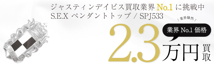 S.E.X ペンダント トップ / SPJ533 2.3万買取