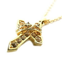 GNJ695 COMPASSION CROSS K18YG コンパス クロスネックレス画像