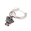 TINY SKULL HOOP ピアス
