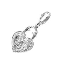 ローリーロドキン SMALL HEART LOCK PENDANT 01P656C 画像