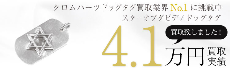 ドッグタグ/スターオブダビデ/国内正規店インボイス原本付属 4.1万買取 / 状態ランク:B 中古品-可