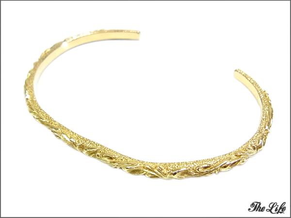 legend レジェンド3mm/K18/GOLD BANGLE/全金/バングル