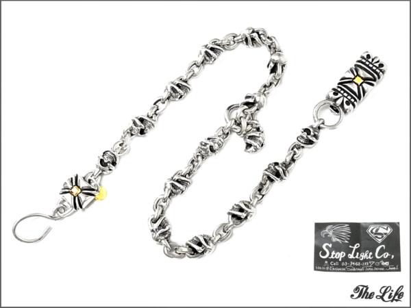 STOP LIGHTストップライト15スカルウォレットチェーン