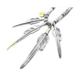 ラリースミス 先金 イーグルヘッド カゼキリフェザー カスタムネックレス 画像