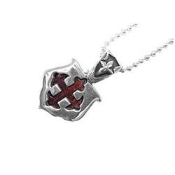 ロードキャメロット ウッド シールド クロス ネックレス LC-400S 画像