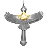 タディアンドキング 頭金 イーグル クロス ペンダント トップ その他アクセサリー シルバー 画像