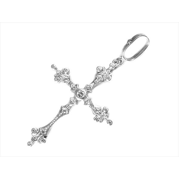 01P10XA-886ピュア エンジェル ファンシー クロス ペンダントトップ シルバー 画像