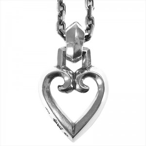 リードMFG RPT001 3.9mm厚チェーンゴシック ハート オン スクエアコード ネックレス 画像