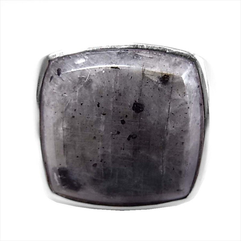 CUSHION RING 石付き シルバー クッション リング シルバー 画像