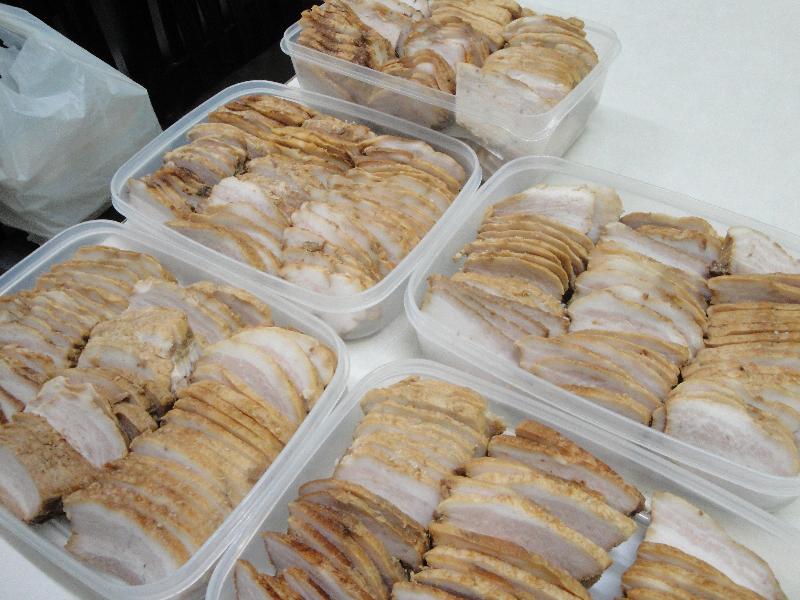 ケータリング用焼豚約500枚