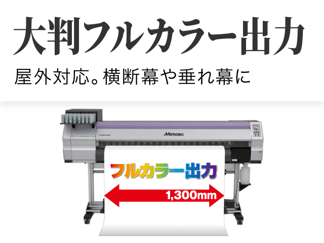大判フルカラー出力