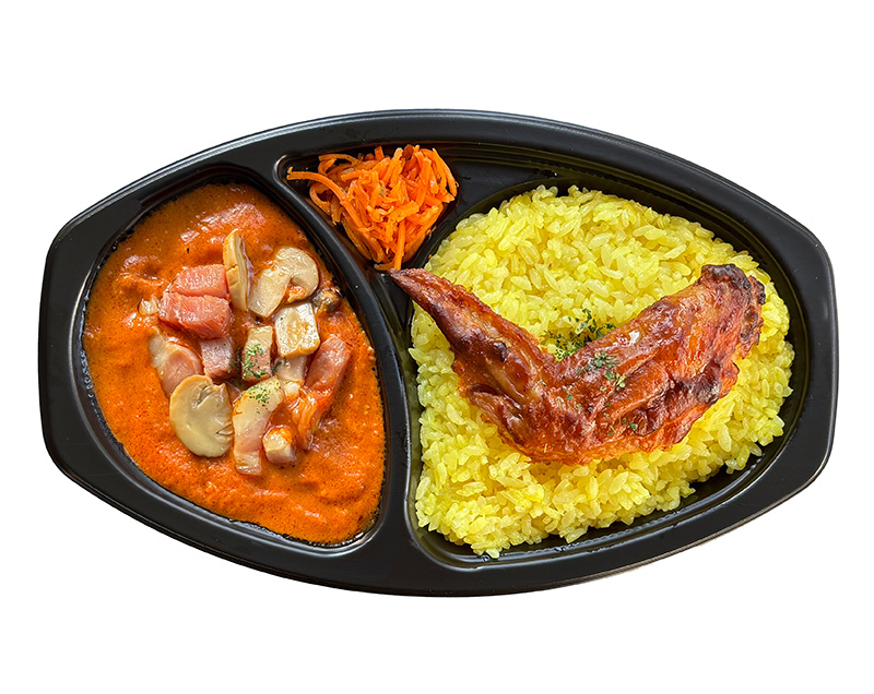 手羽先のせとマトクリームカレーのお弁当