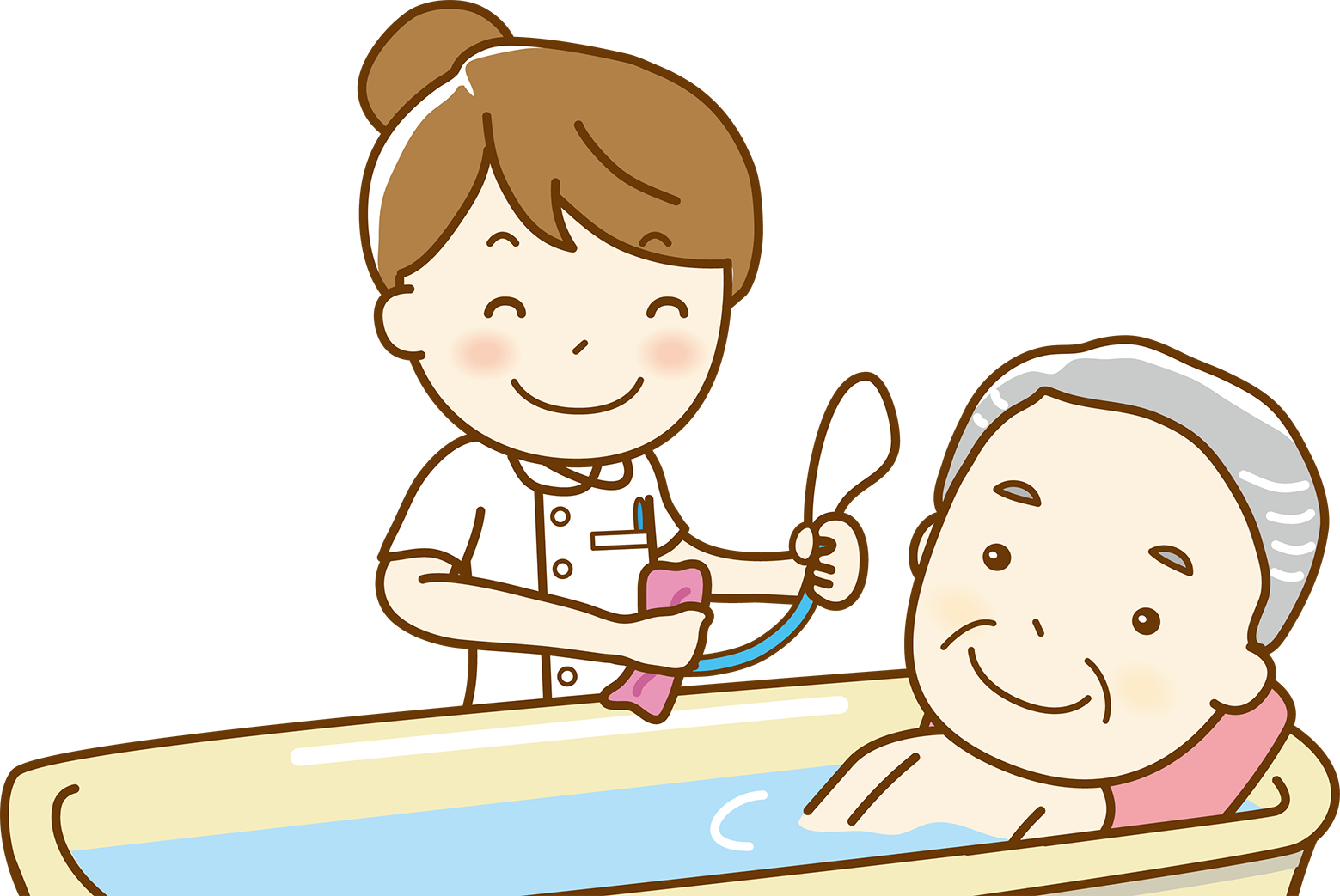 入浴介助画像