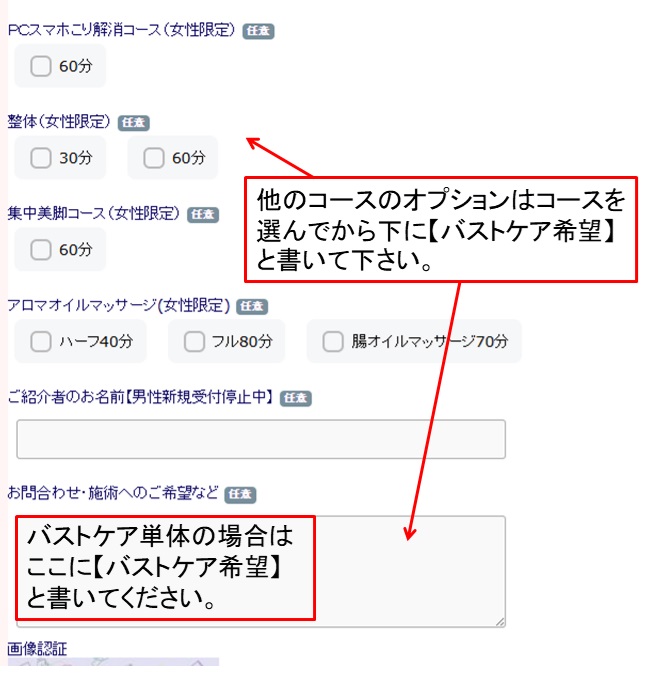 新宿で男性セラピストのバストマッサージの予約